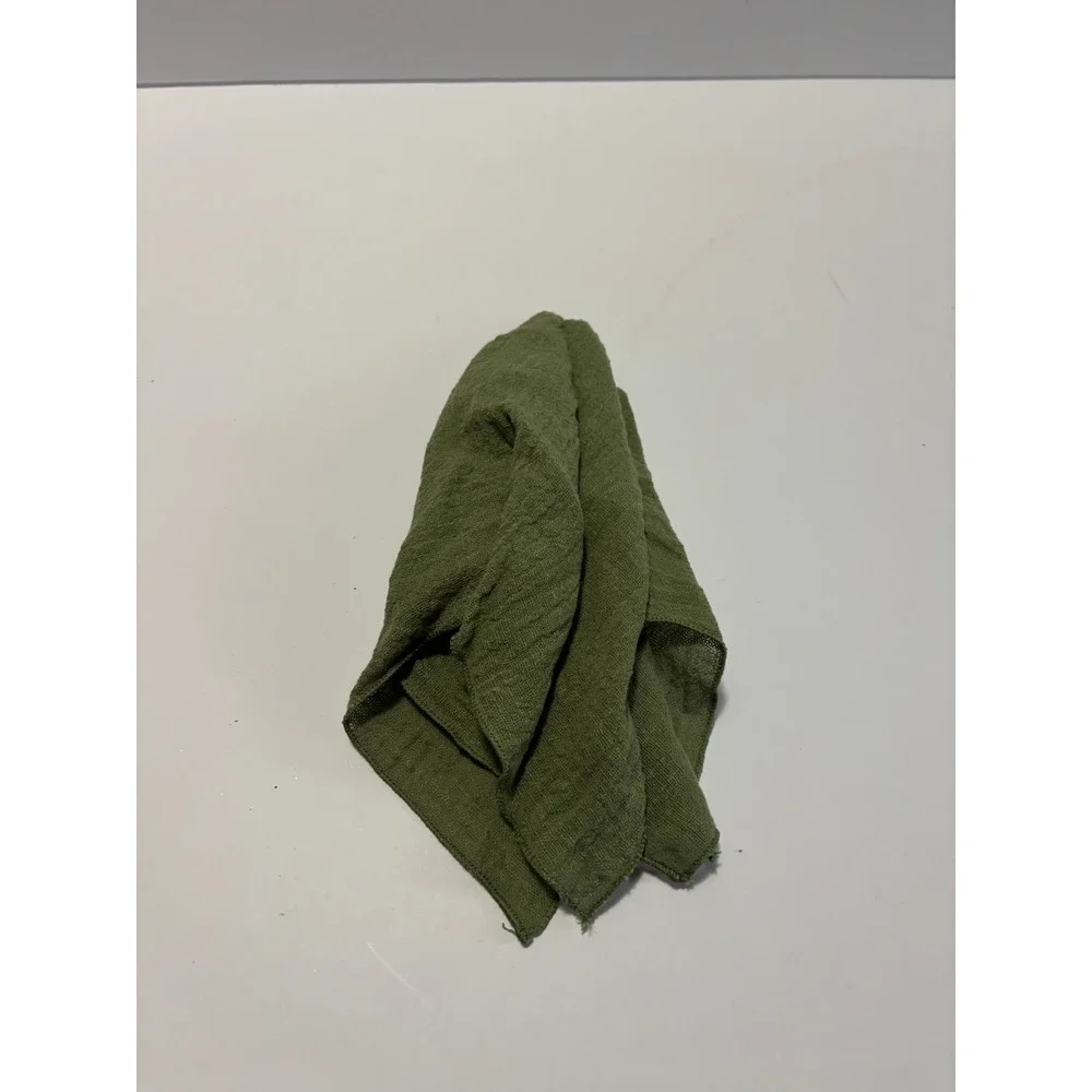 24 Pack Sage Green Cheesecloth Napkins Rustic Boho Gauze Table Linens Bulk Set